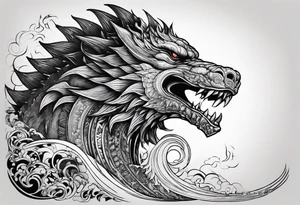 Gojira the link album design tattoo idea