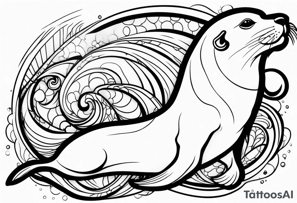 Sea lion tattoo idea