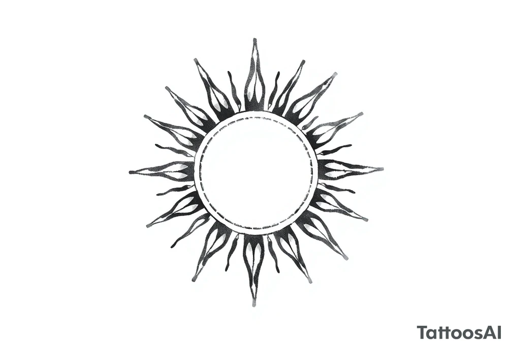 Sun tattoo idea