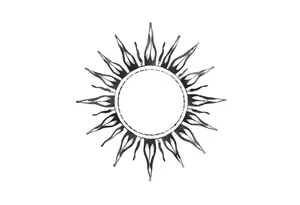 Sun tattoo idea