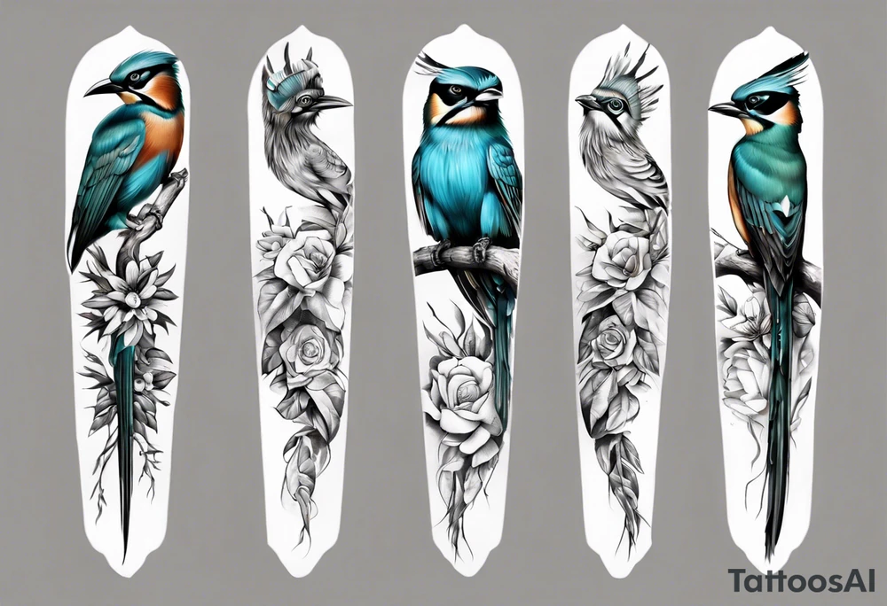Motmot forearm tattoo tattoo idea