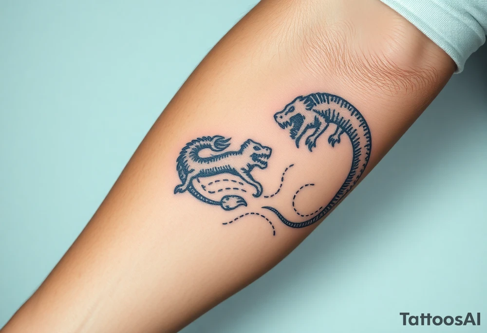 medieval woodcut sea map monsters tattoo idea