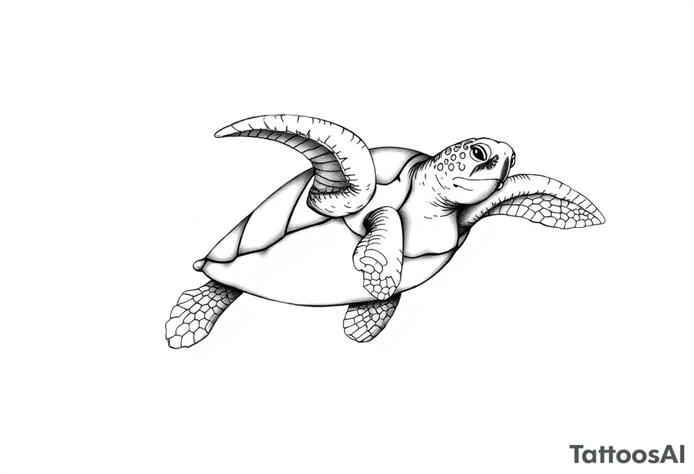 Sea turtle tattoo idea