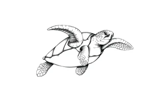 Sea turtle tattoo idea