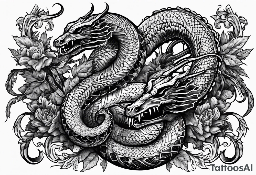 dead serpent, and dead scorpion. Killed by the power of Jesus Christ tattoo idea