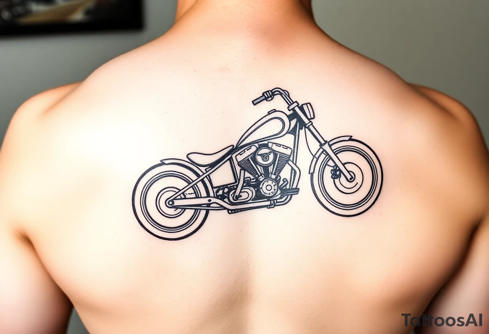 Chopper bike tattoo idea
