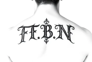 F.B.N. Letter tattoo idea
