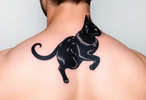 Black Cat tattoo idea
