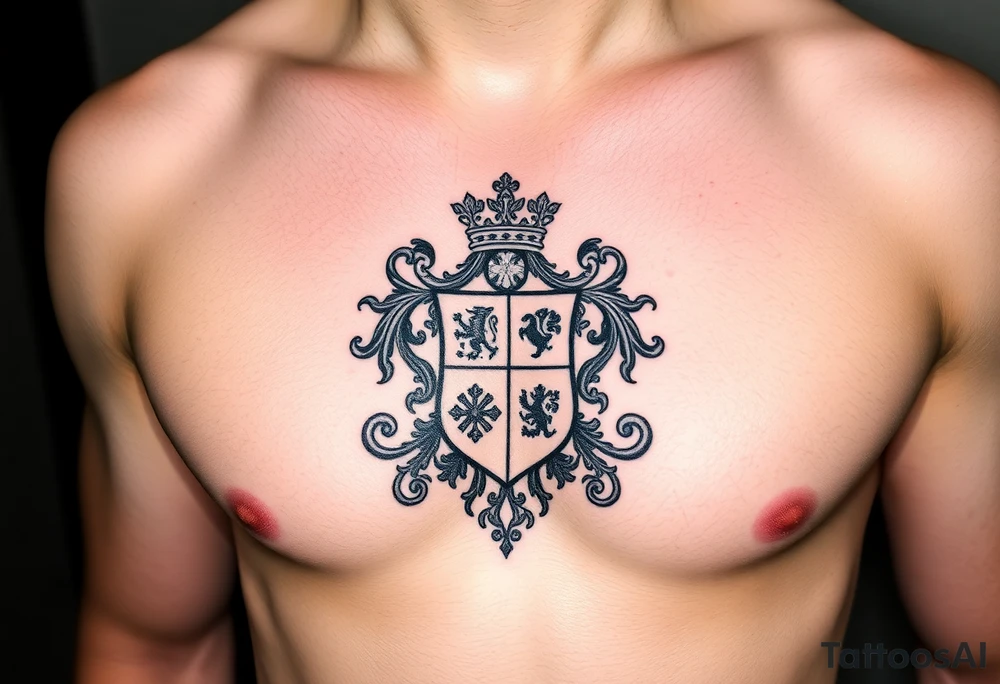 Smith, Irish family crest very intricate tattoo idea