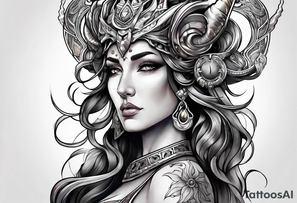 taurus goddess tattoo idea