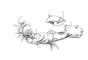 Ocean themed tattoo idea