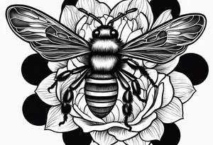 bumble bee tattoo idea