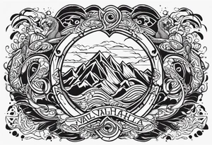 Valhalla serpent tattoo idea