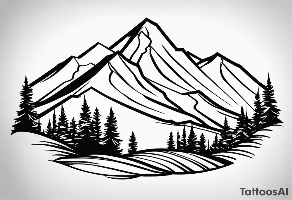 Breckenridge mountain tattoo idea