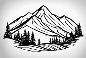 Breckenridge mountain tattoo idea