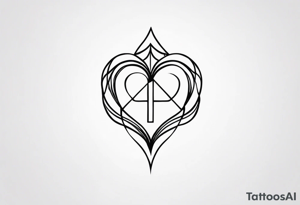 a minimalist small dark tattoo to signify love, hate, fear and anger in men tattoo idea