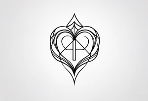 a minimalist small dark tattoo to signify love, hate, fear and anger in men tattoo idea