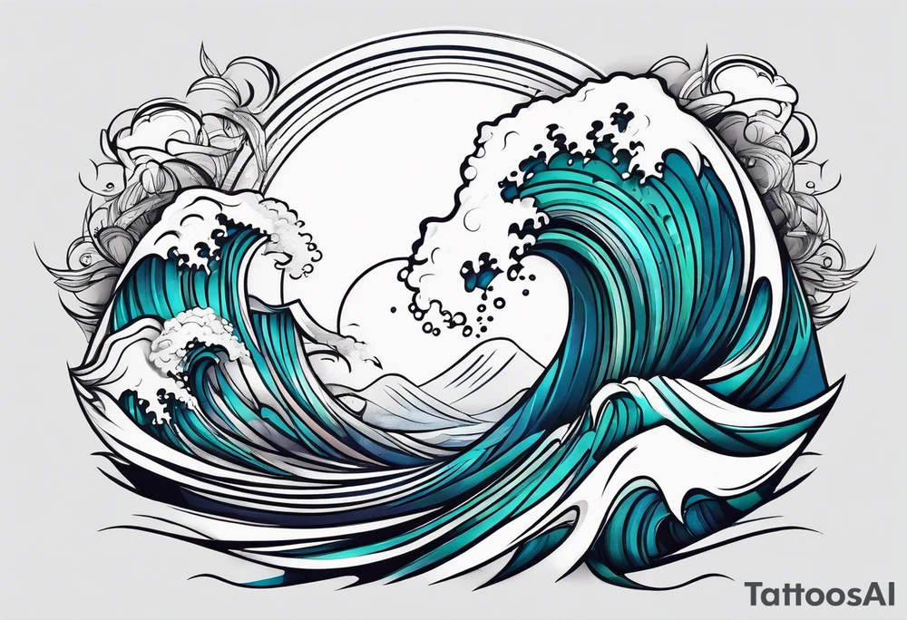 waves tattoo idea