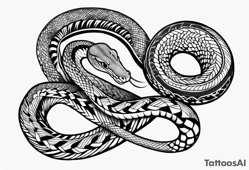 Snake forearm tattoo idea