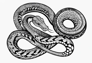 Snake forearm tattoo idea