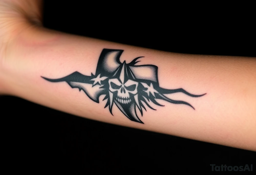 Tattoo for the top side of the forearm, black and gray, flash, theme nerd, hacker, Texas, molan labe It's already on the outside of the forearm not the top side so the top side is what we're covering Make me a badass stencil tattoo idea