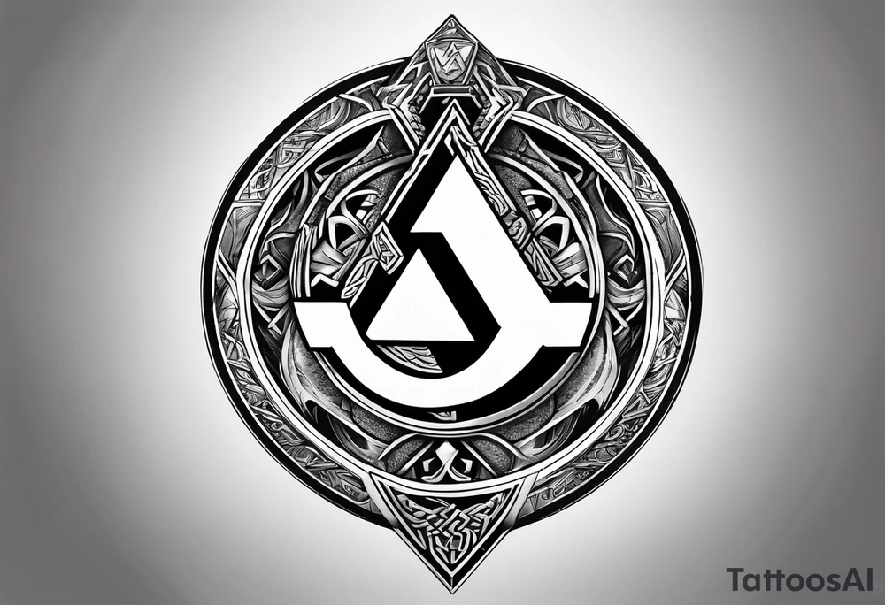 Valhalla round
shield axe sword valknut tattoo idea Valhalla round
shield axe sword valknut tattoo idea
