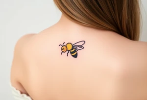Cartoon bee tattoo idea