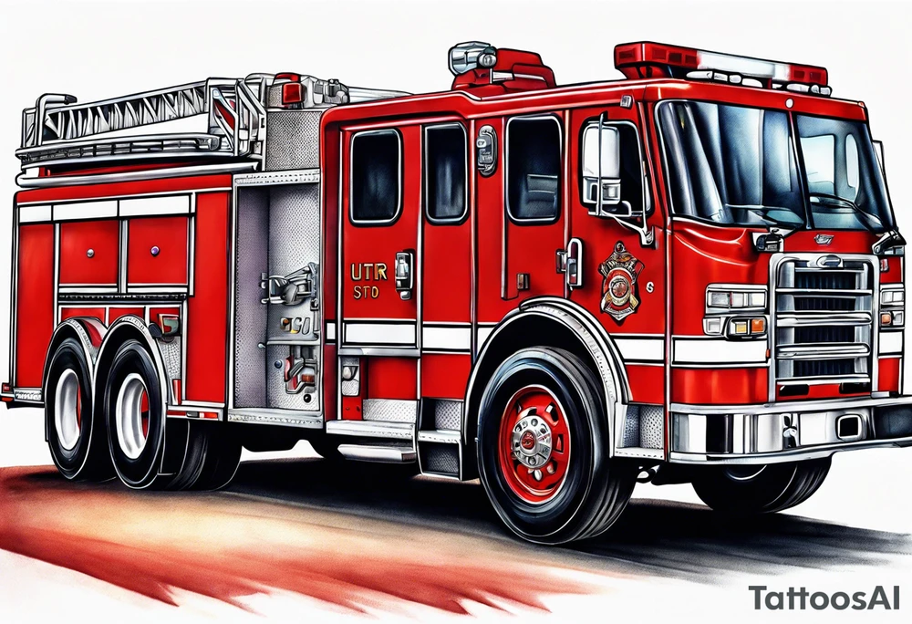 fire engine tattoo idea