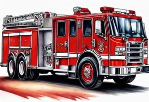 fire engine tattoo idea