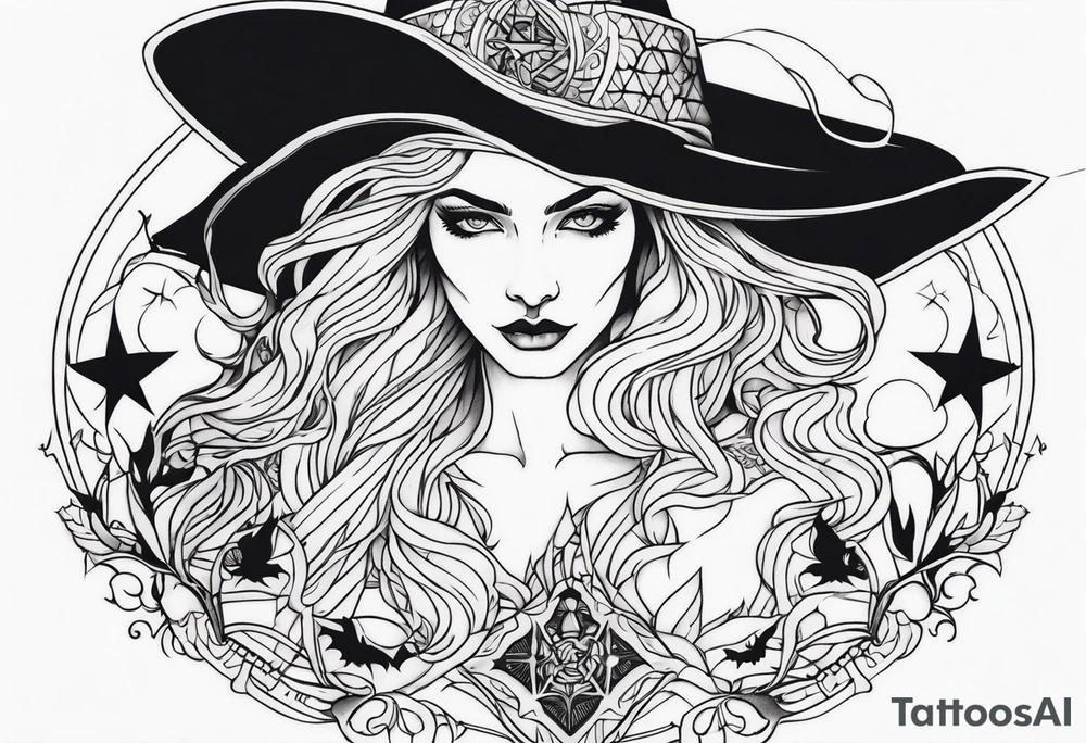 witch tattoo idea