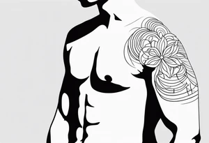 LINES FROM SHOULDERS TO WRISTS tattoo idea