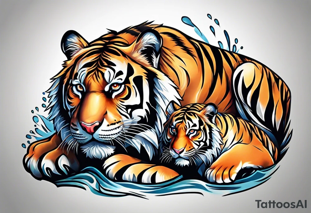 Tiger & Cubs tattoo idea