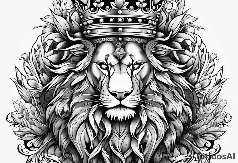 French king tattoo idea