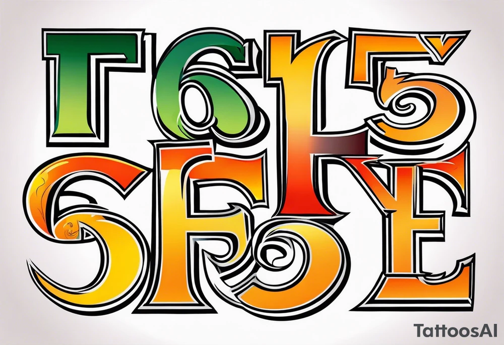 LUCKY5 tattoo idea