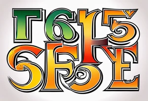 LUCKY5 tattoo idea