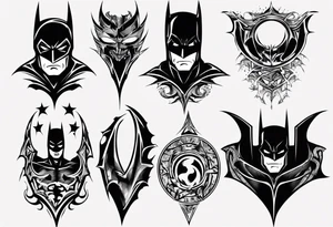 batman gotham sleeve tattoo idea