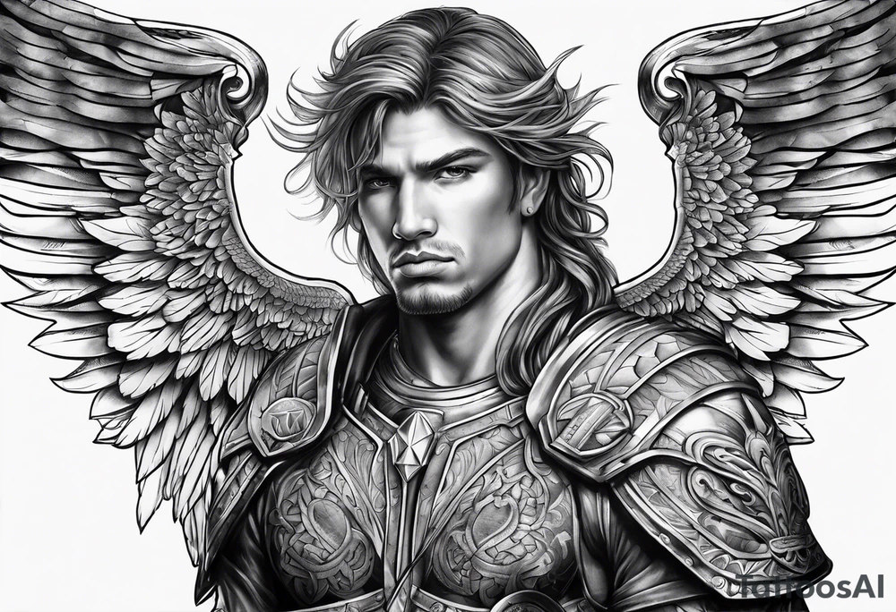 Arch angel Michael 
warrior tattoo idea