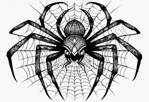 spider stanced tattoo idea