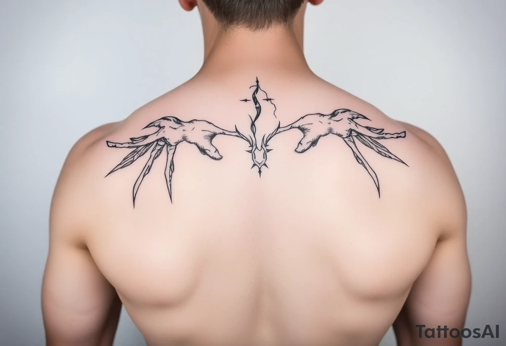 vitruvian man tattoo idea