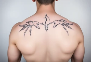 vitruvian man tattoo idea