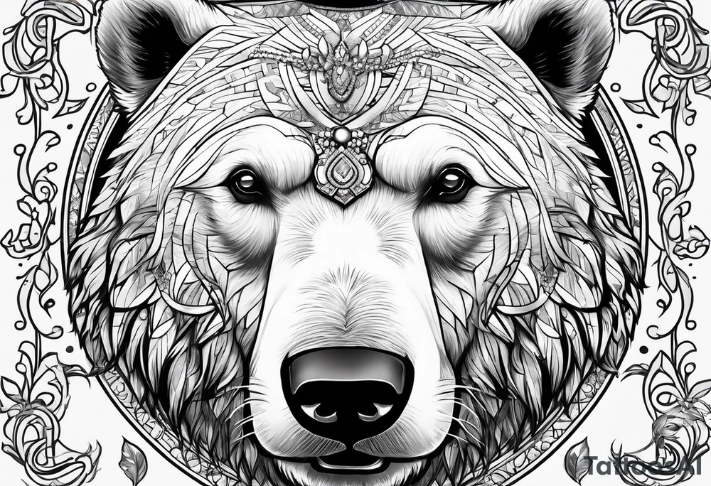 polar bear godfather tattoo idea