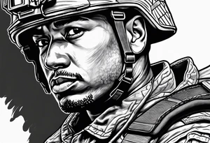 Army soldier tattoo idea
