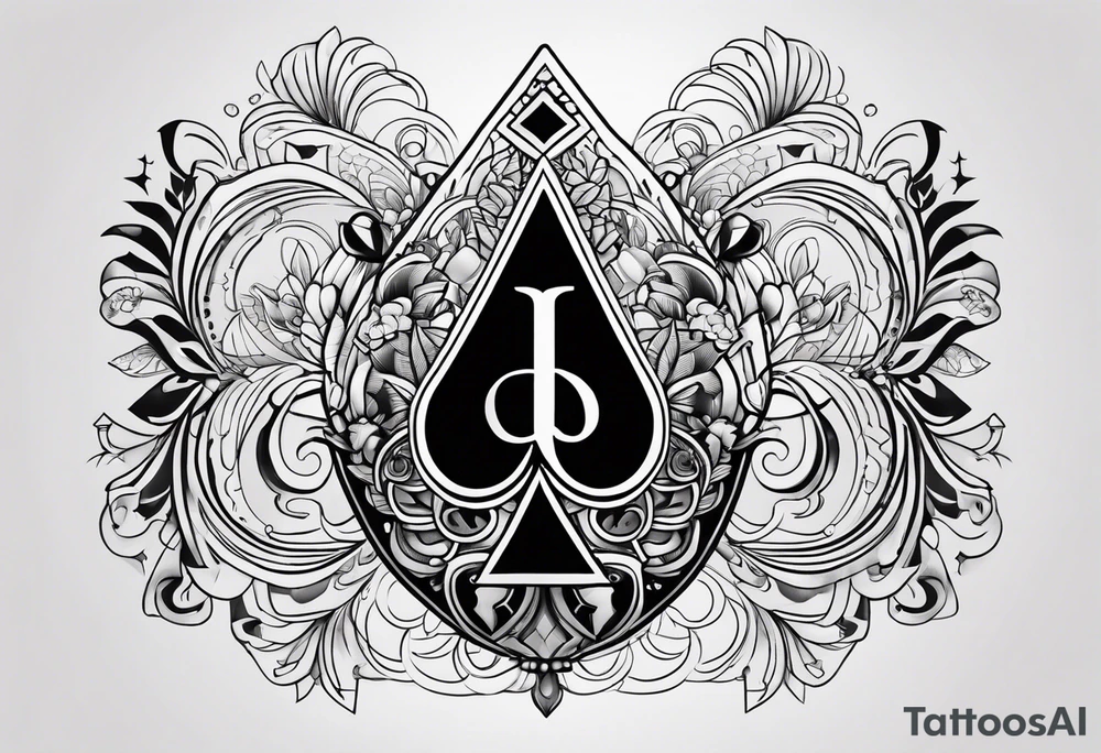 queen of spades,bbc word tattoo idea