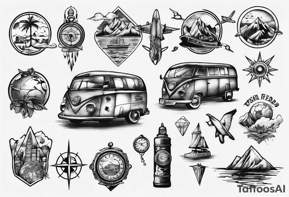 Travel tattoo idea