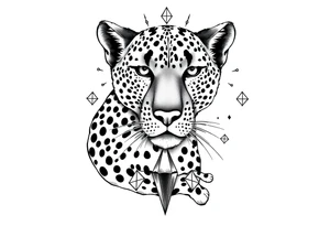 Cheetah, diamond, mississippi, unique tattoo idea