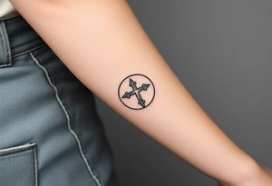 Cross a omaha ne 
In the back round tattoo idea
