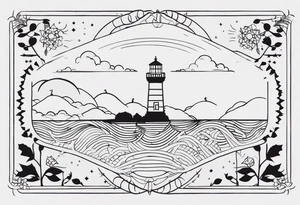 Combine elements representing time and travel. Use the words “I will follow you into the dark”. Make it simple. tattoo idea
