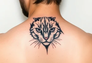 black cat tattoo idea