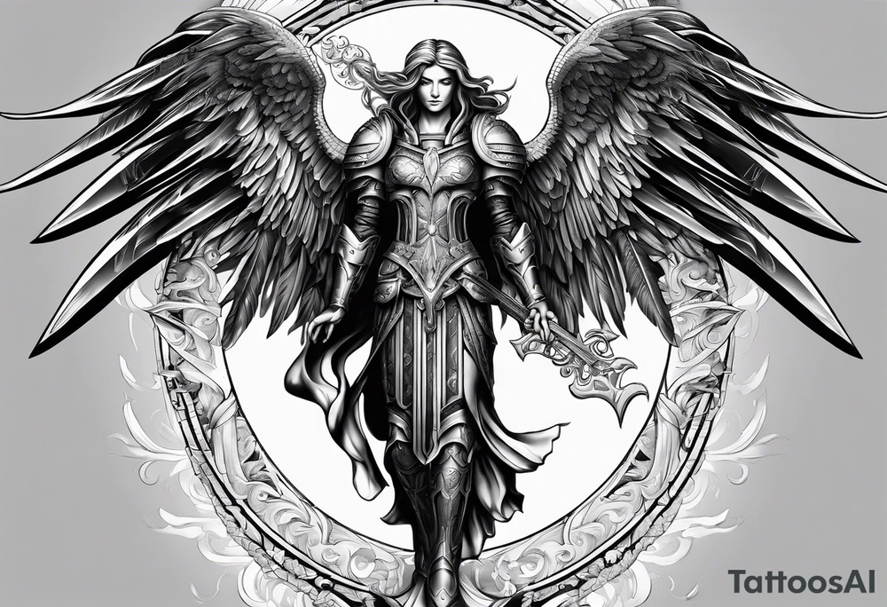 archangel michiel, christian tattoo idea