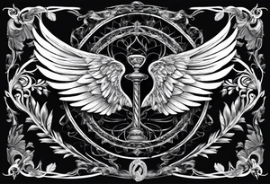 DNA helix made from angel wing.
add leaf tattoo idea